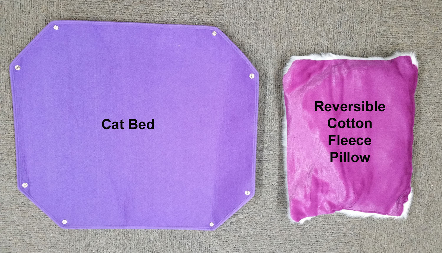 Cat Bed Felt Fabric - Large Green