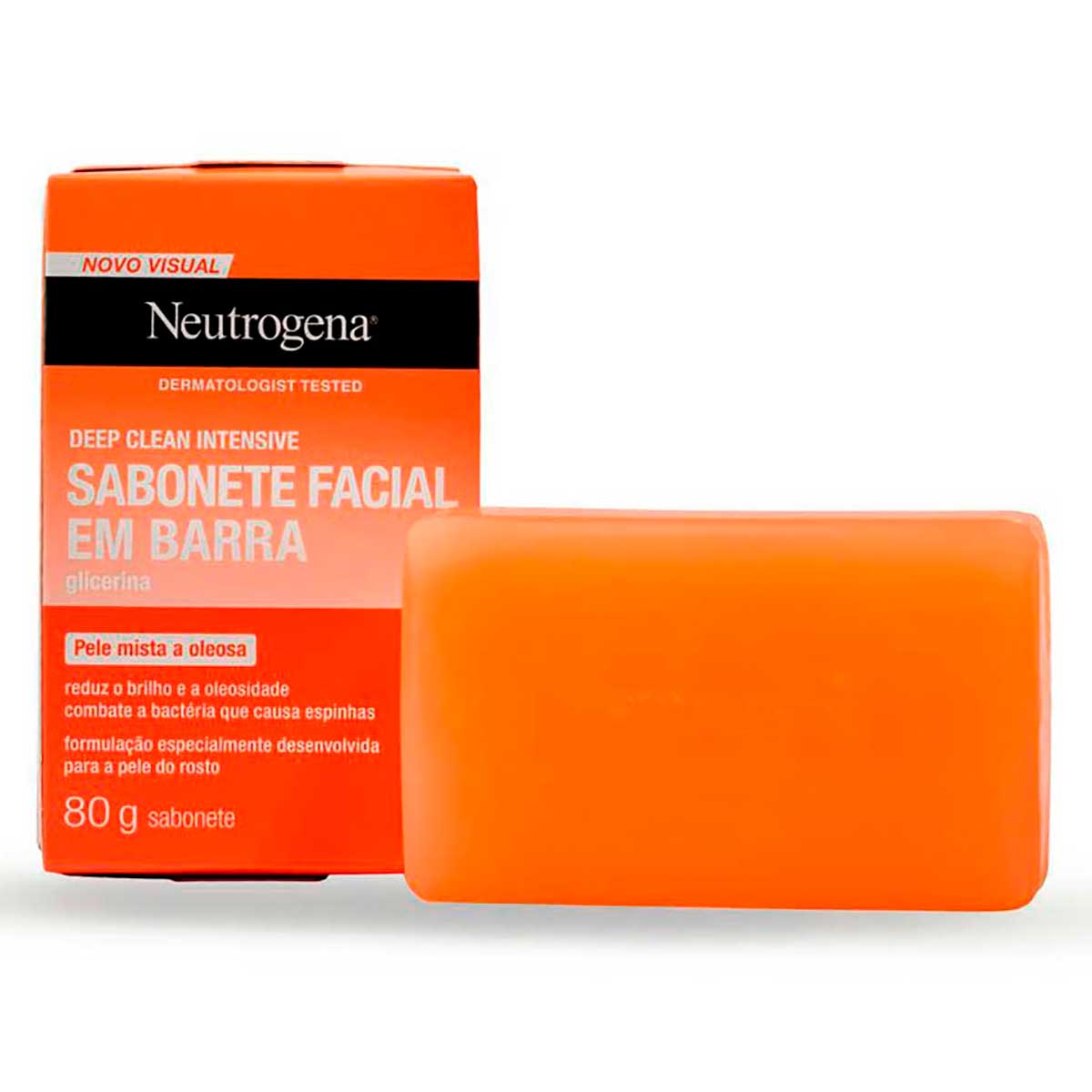 Sabonete Facial em Barra Neutrogena Deep Clean Intensive 80g