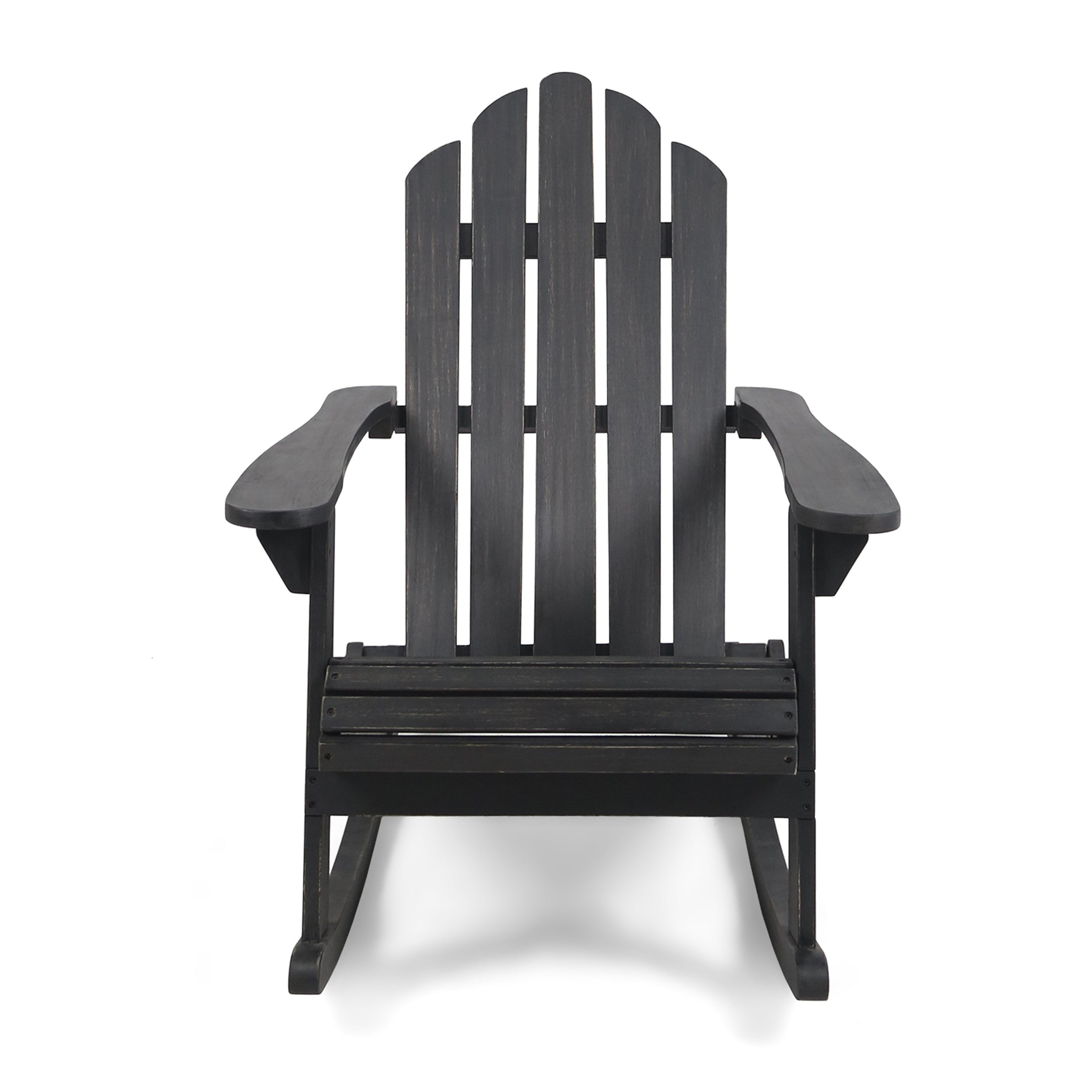Cara Outdoor Adirondack Acacia Wood Rocking Chair