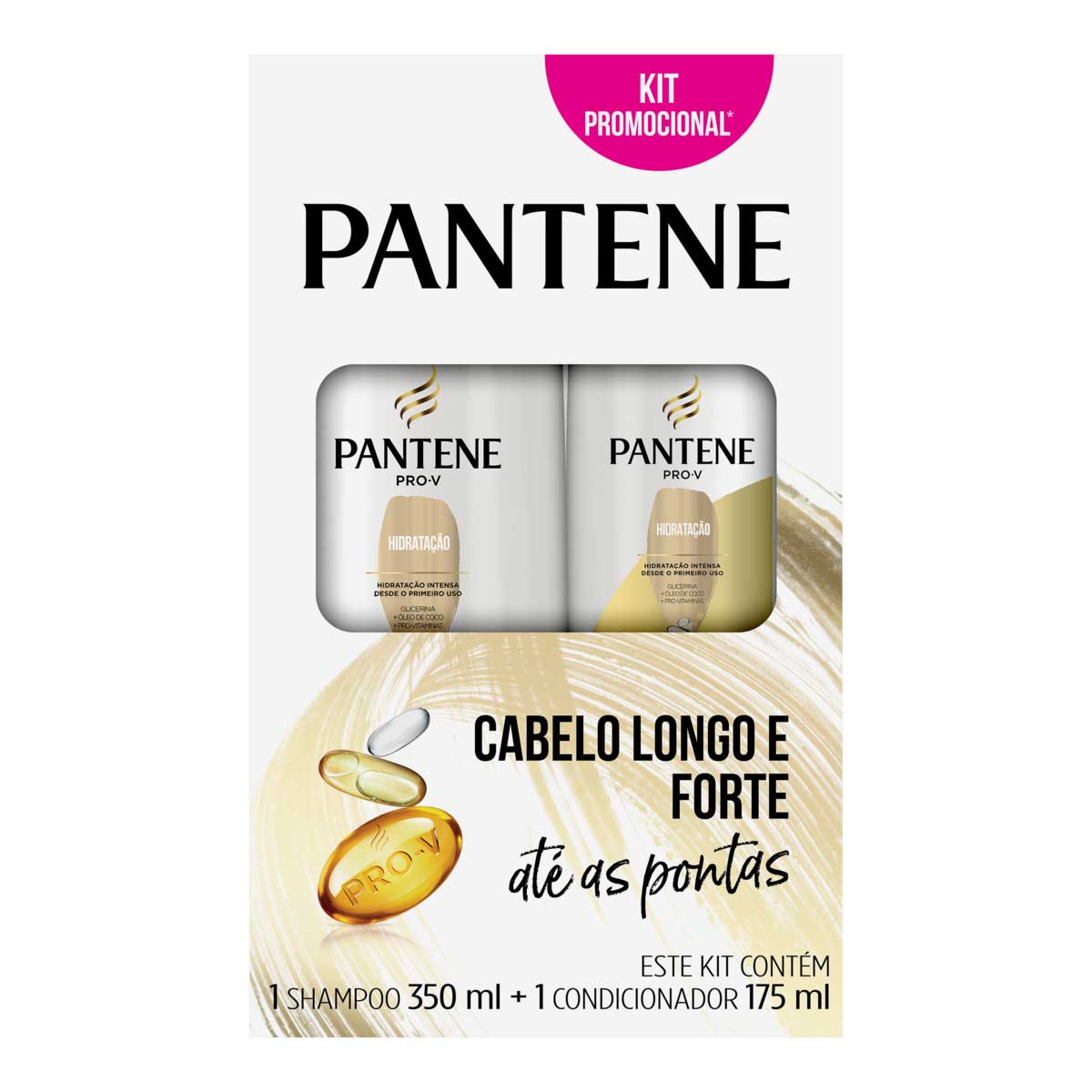 Kit Shampoo 350ml + Condicionador 175ml Pantene Pro-V Hidratacao