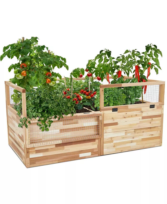 Jumbl Raised Garden Bed， Elevated Herb Planter for Growing Fresh Herbs