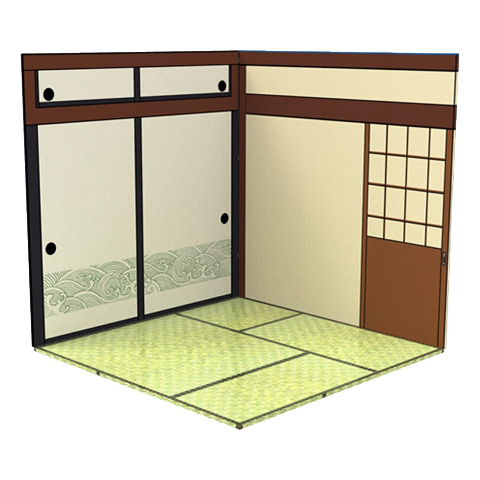 1/12 Backdrop Display Storage Collection Organizer Decoration for Action Figure Dolls， 1:12 Car Display Show Background Interior