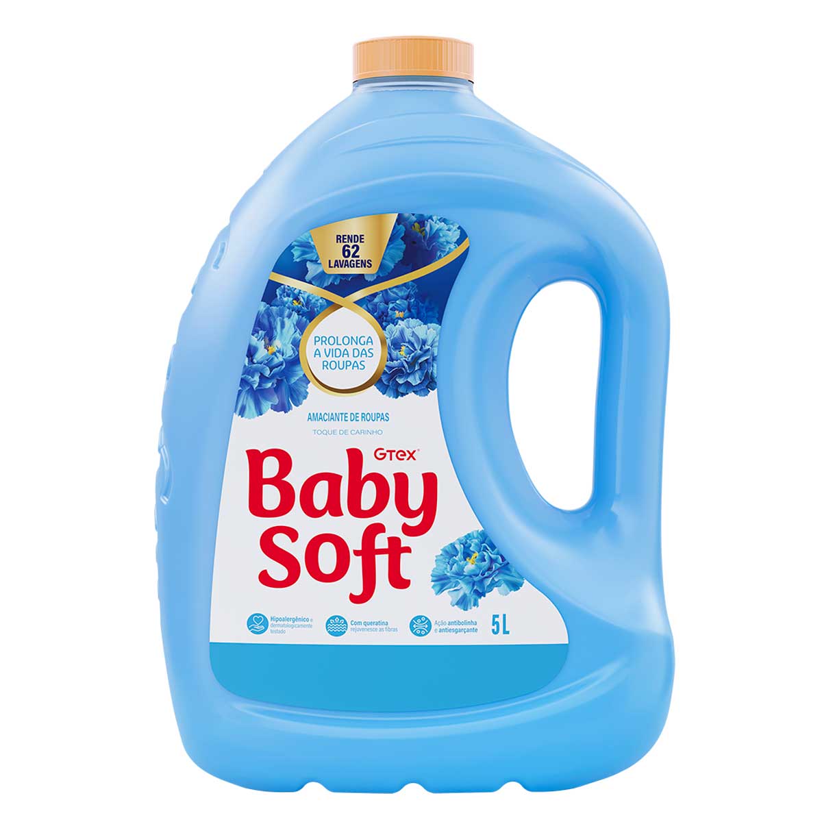 Amaciante de Roupa Diluido Toque de Carinho Baby Soft 5 L