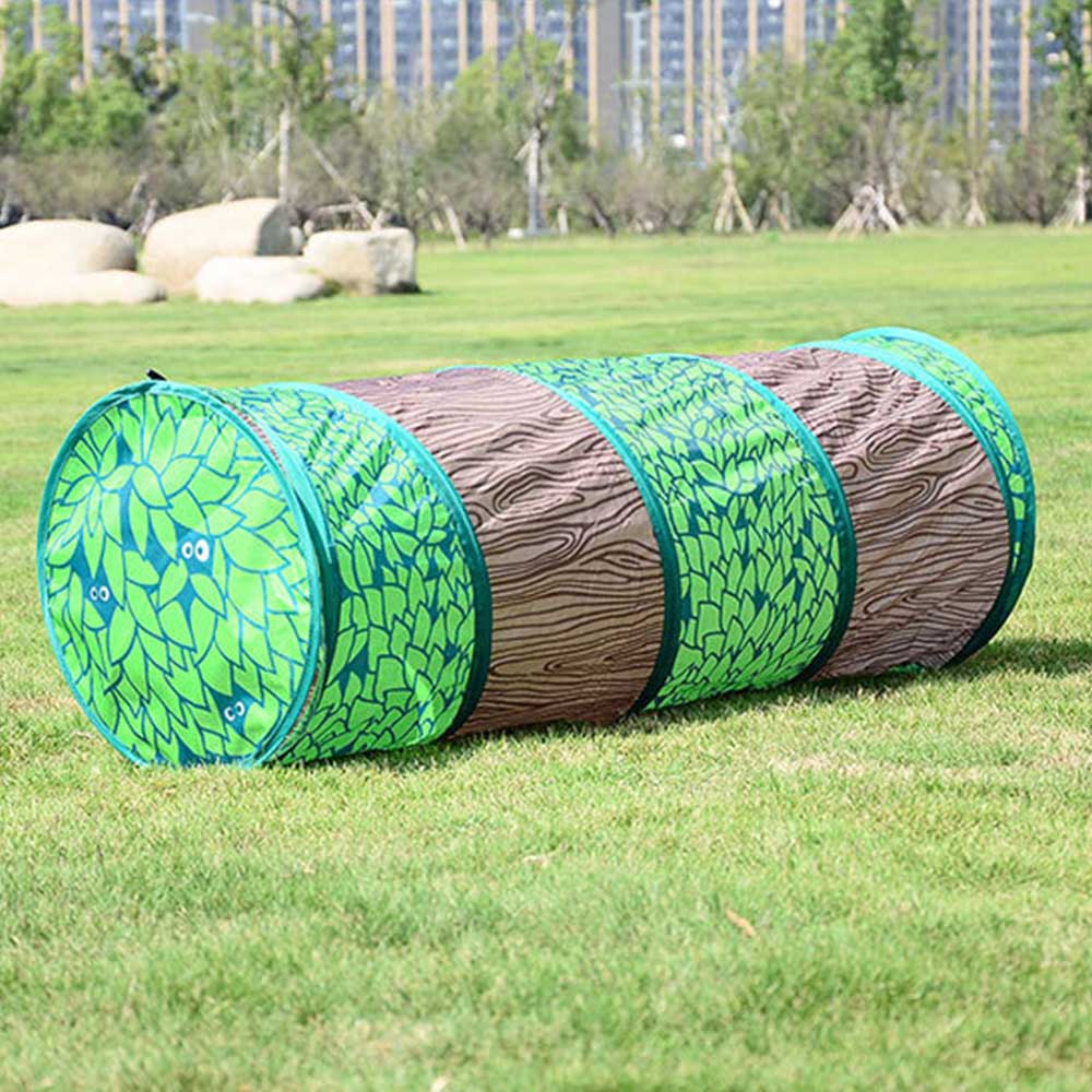 GIUGT Play Tunnel Camouflage Pop Up Tunnel for Kids Indoor / Outdoor Fun - 18 Dia. x 50 inch