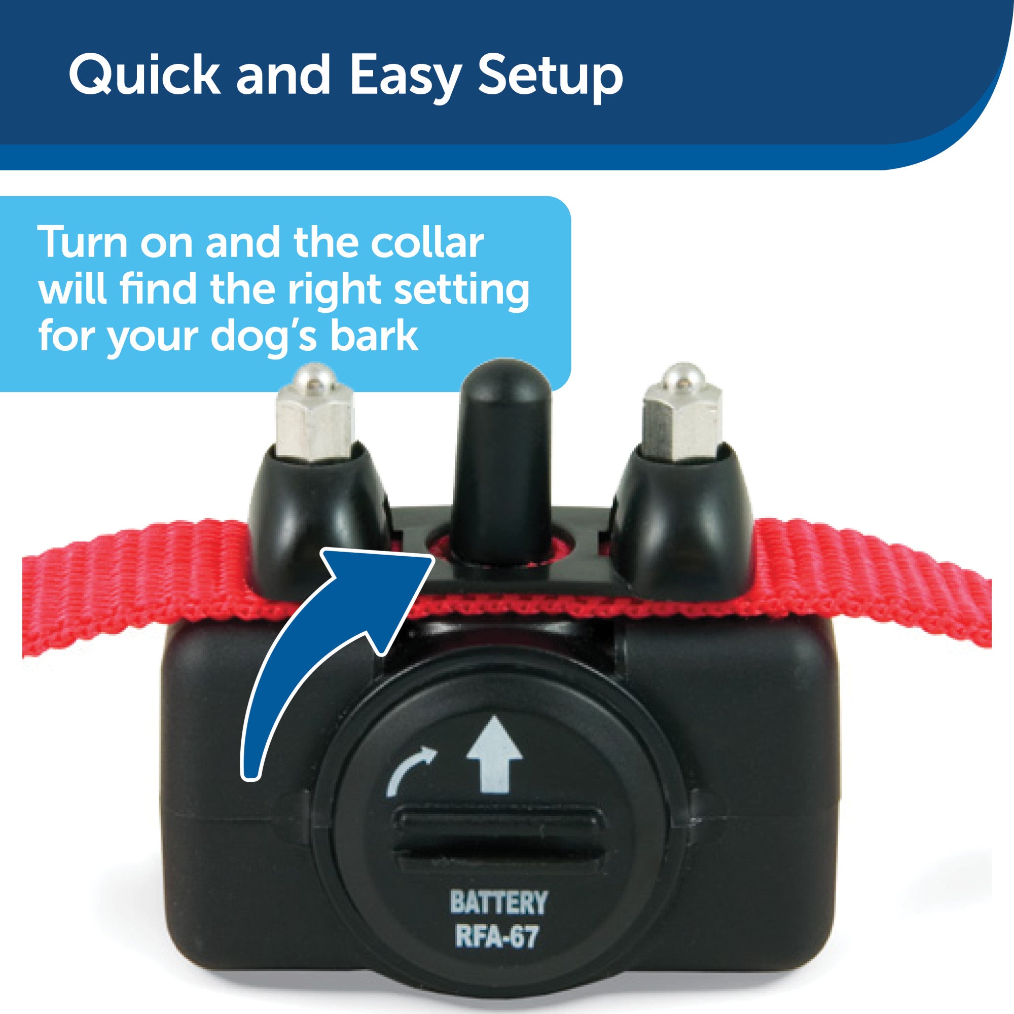 PetSafe Basic Bark Control Collar for Dogs + 8 lb.， Automatic 6 Correction Levels， Waterproof