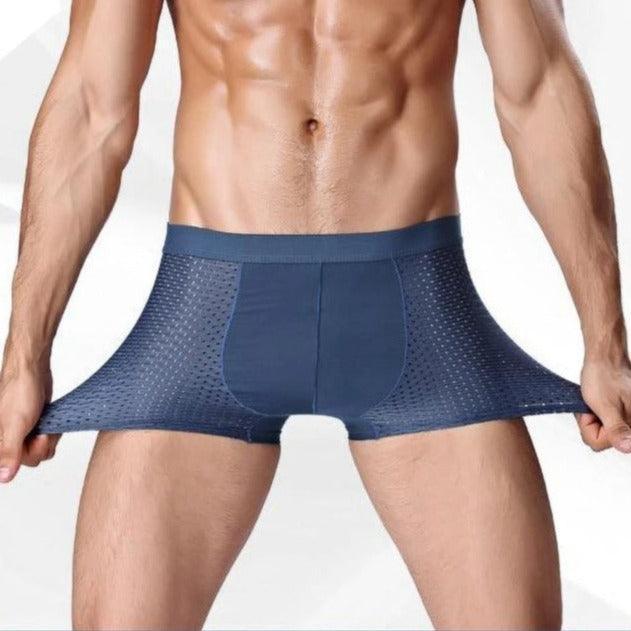 Kit de Cuecas Dionísio™ em Fibra de Bambu + Seda Gelada / Frescor Inigualável, Proteção Antibacteriana e Antiodor!