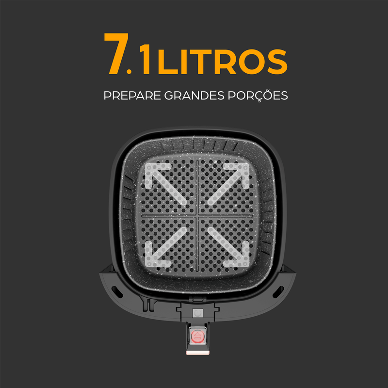Fritadeira Elétrica WAP Air Fryer Mega Family Digital 7,1L
