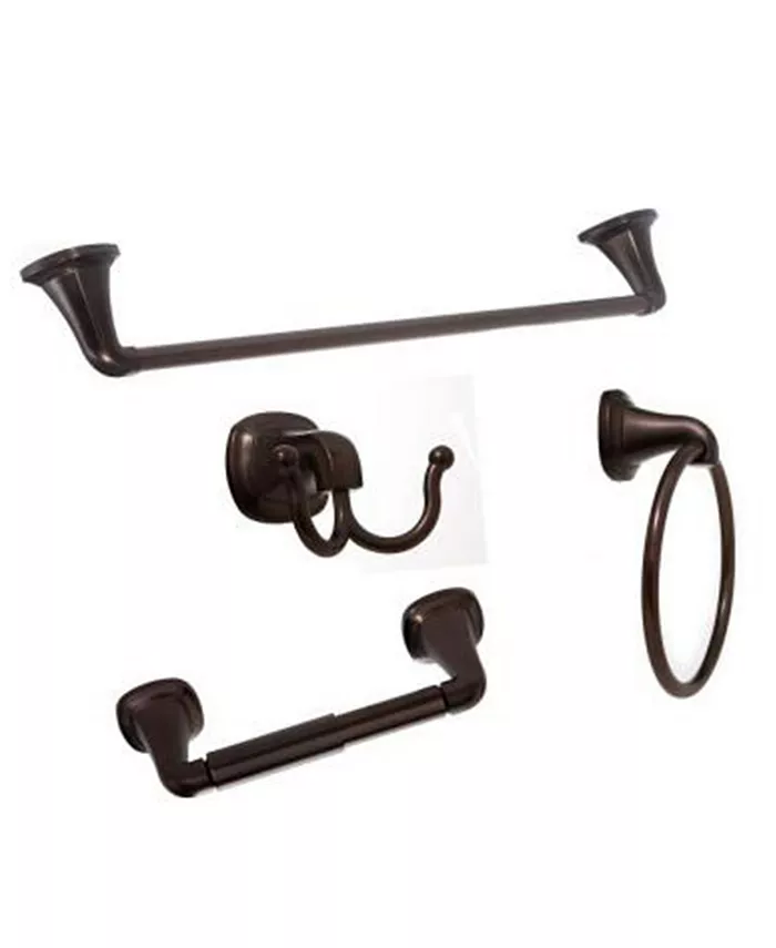 Arista Bath Products Arista Belding 4-Pc. Set Oil-Rubbed Bronze Finish