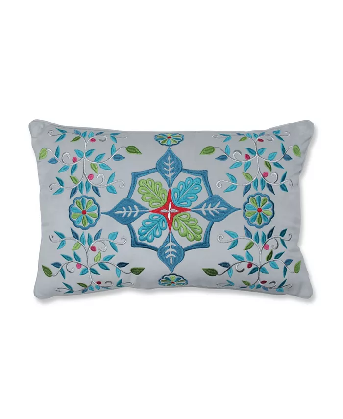 Pillow Perfect Snowflakes and Berries Lumbar Pillow Multicolo
