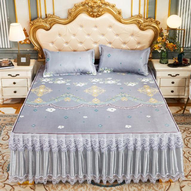 Conjunto Luxury Realeza™ Seda Cetim: Colcha + Fronhas