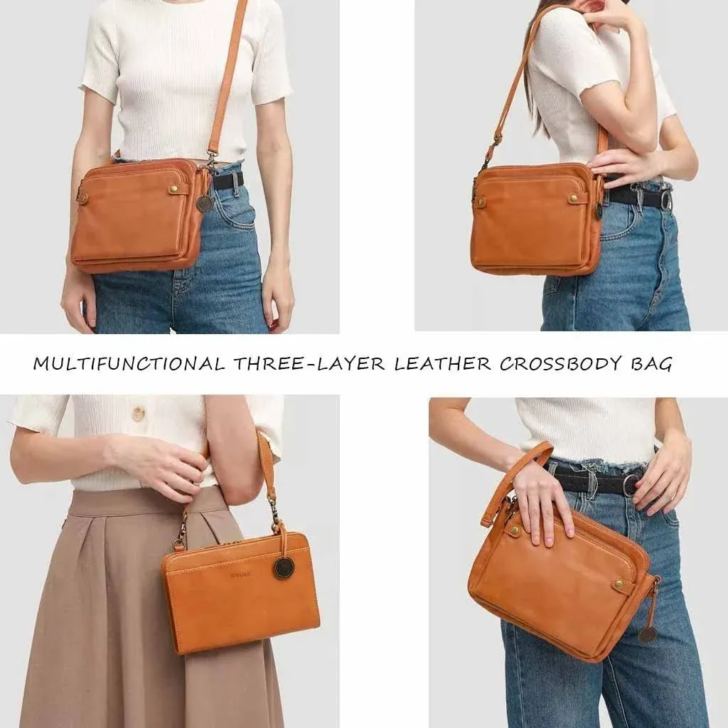 🔥Hot Sale 47% OFF🔥🔥-Crossbody Leather Shoulder Bags and Clutc
