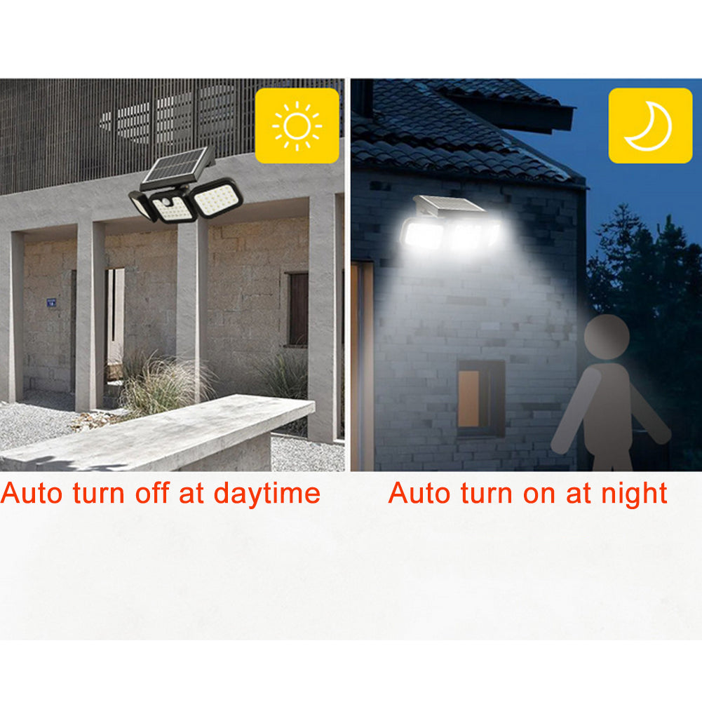 Aolyty Solar Wall Lights， Motion Sensor Flood Light 3 Modes 6000K for Porch Garden