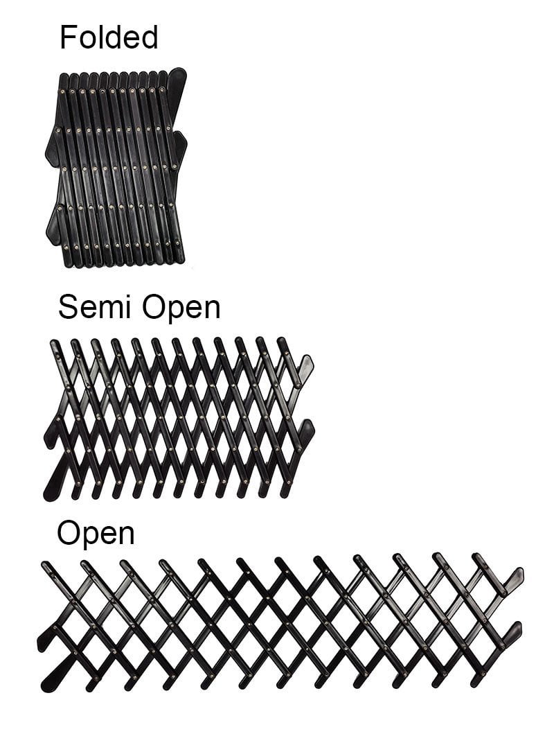 Universal Car Window Dog Screen Guard Gate - Expandable Pet Screen Guard for Automobiles - Pet Barrier Window Ventilation Gate (Medium， Black)