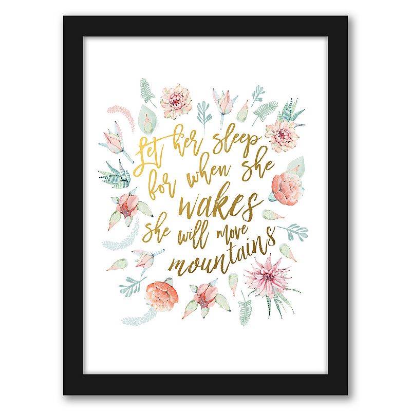 Americanflat Let Her Sleep Framed Wall Art