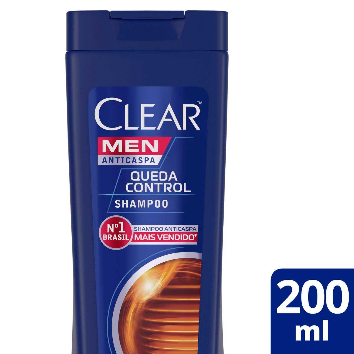 Shampoo Anticaspa Clear Men Queda Control 200 ml