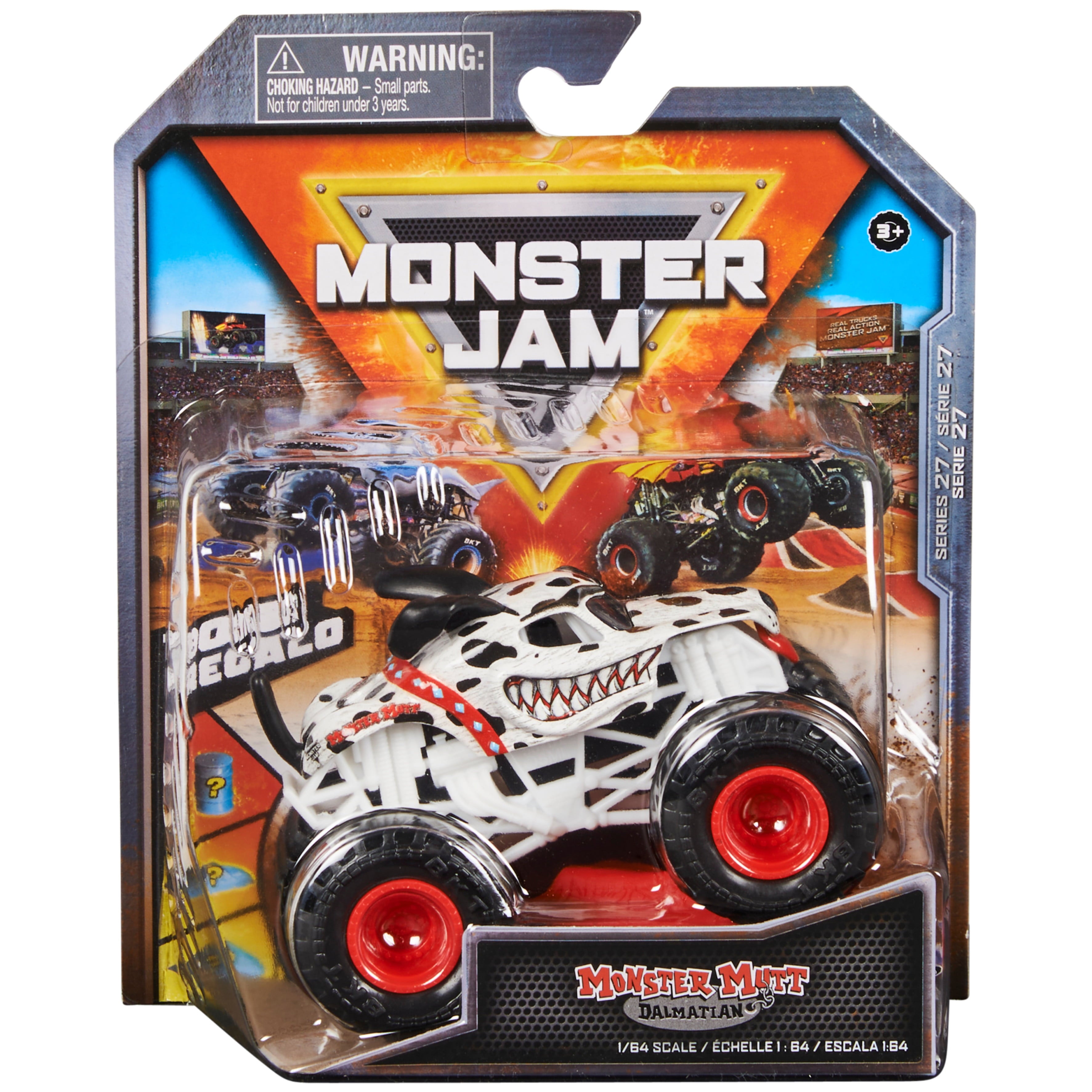 Monster Jam Monster Mutt Dalmatian (Ruff Crowd Series) - 1:64 Scale
