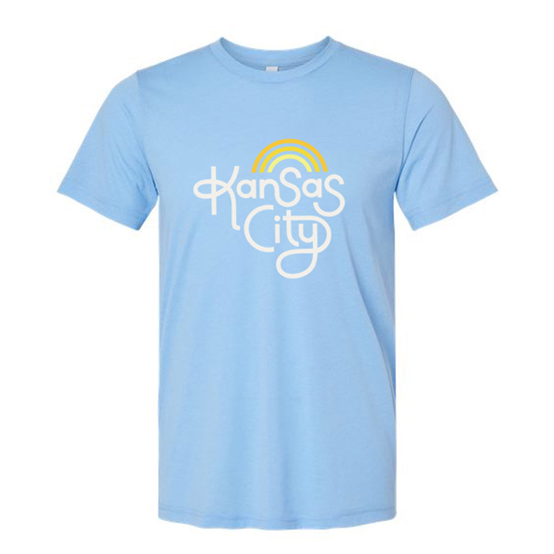 Retro Kansas City T-Shirt - Powder Blue