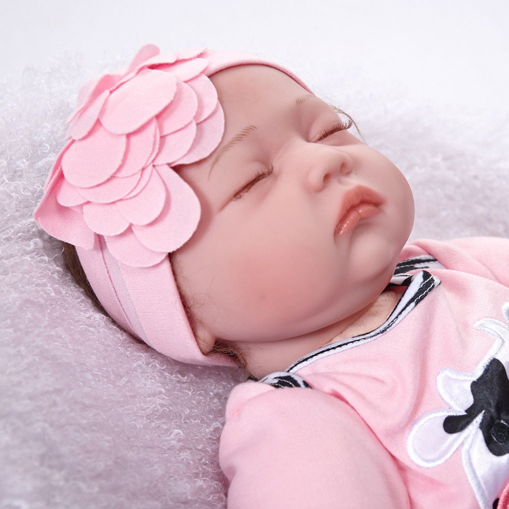 Spencer Realistic 22" Reborn Baby Doll Full Body Silicone Vinyl Handmade Sleeping Girl