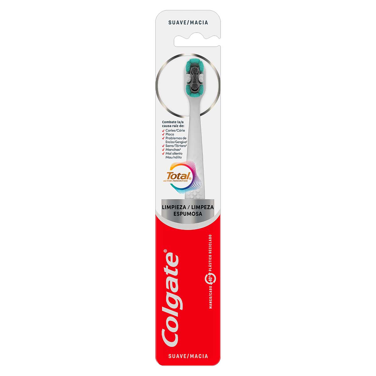 Escova Dental Suave Colgate Total Active Prevention 2 Unidades