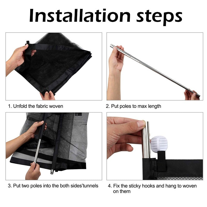 Portable Folding Safety Guard Mesh Fence Net for Puppy Cat Pet Dog Safety Enclosure