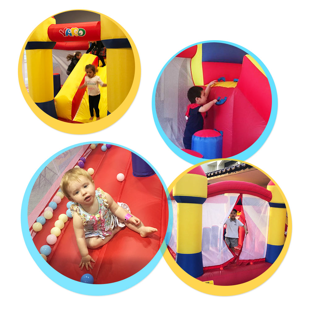 YARD Bounce House Inflatable Bouncy Castle Slide with Blower PVC Nylon 12.5*13.1*8.2ft