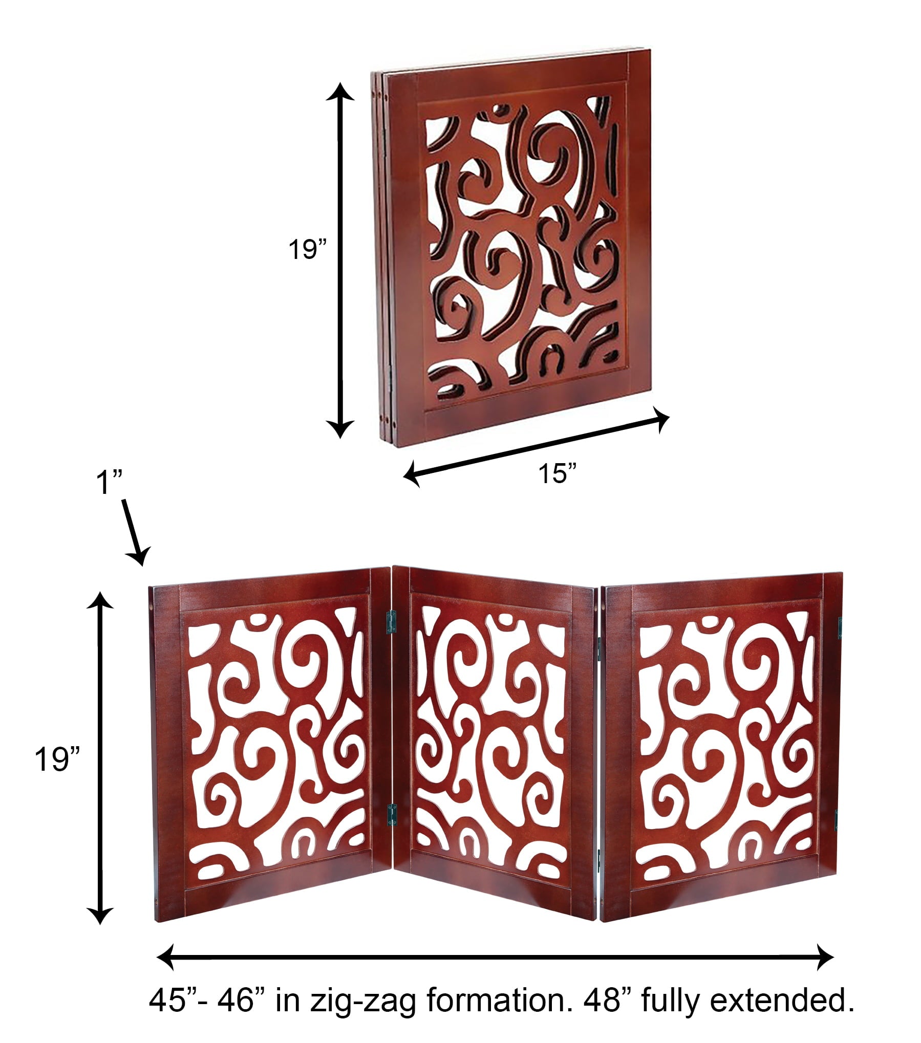 Freestanding Wooden Pet Gate