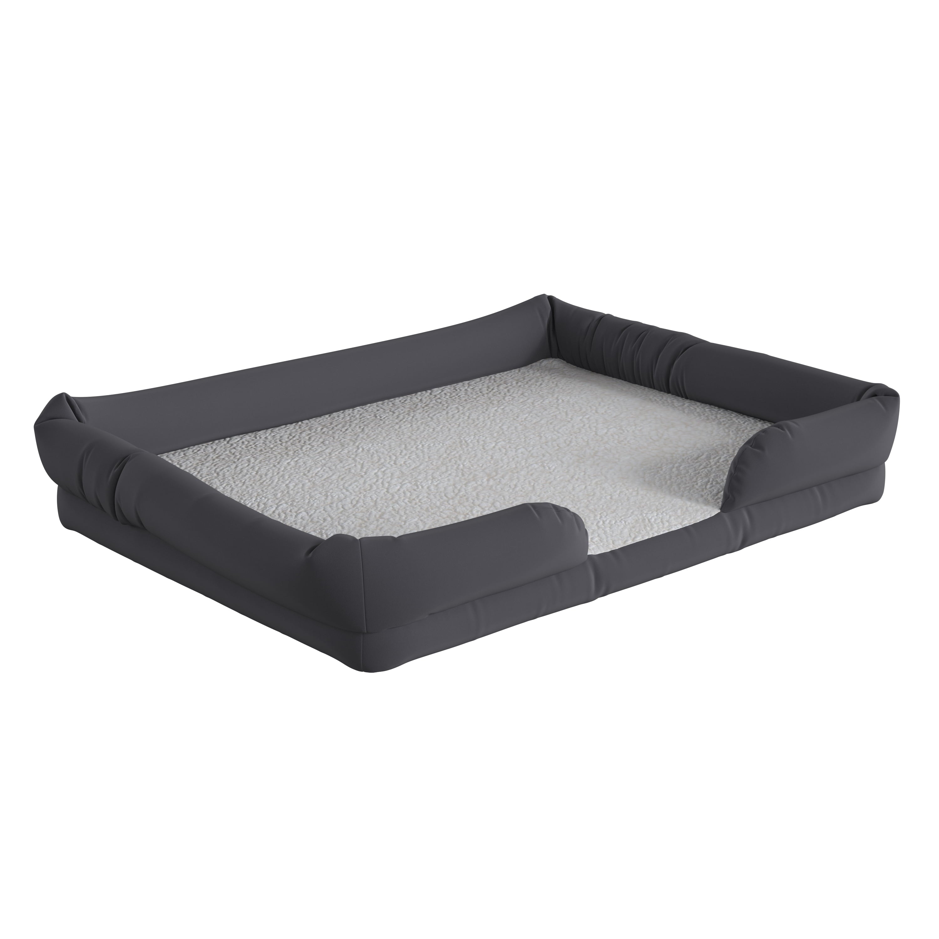 Flash Furniture Cooper Large Memory Foam Pet Bed， Gray