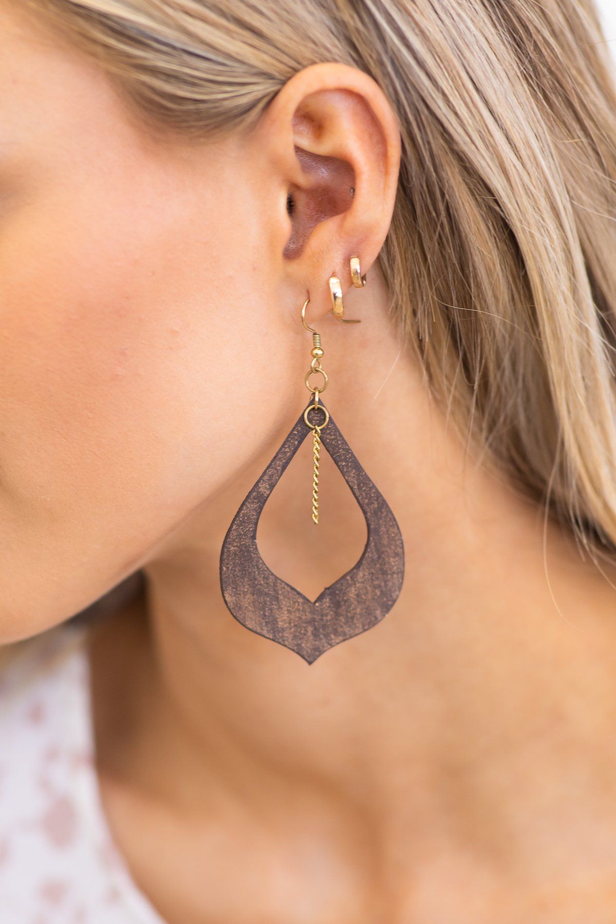 Staying Original Earrings in Brown
