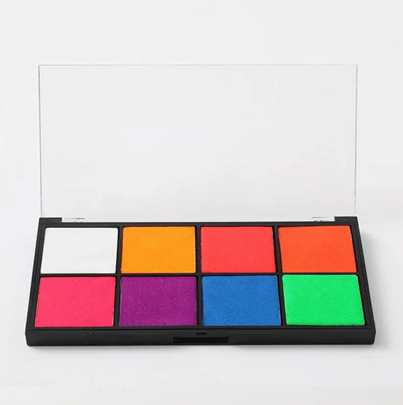 Custom Private Label Eyeliner Water Activated Liner UV Face Body Paint Palette