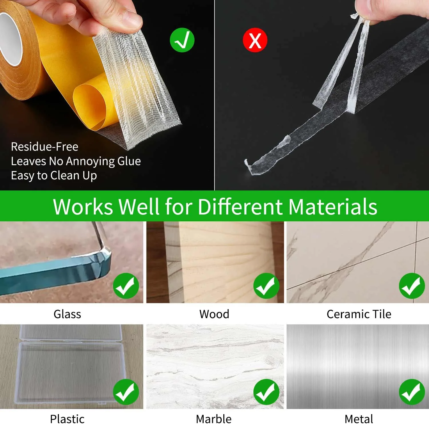 🔥BIG SALE - 49% OFF🔥Strong Adhesive Double-sided Mesh Tape( Leng