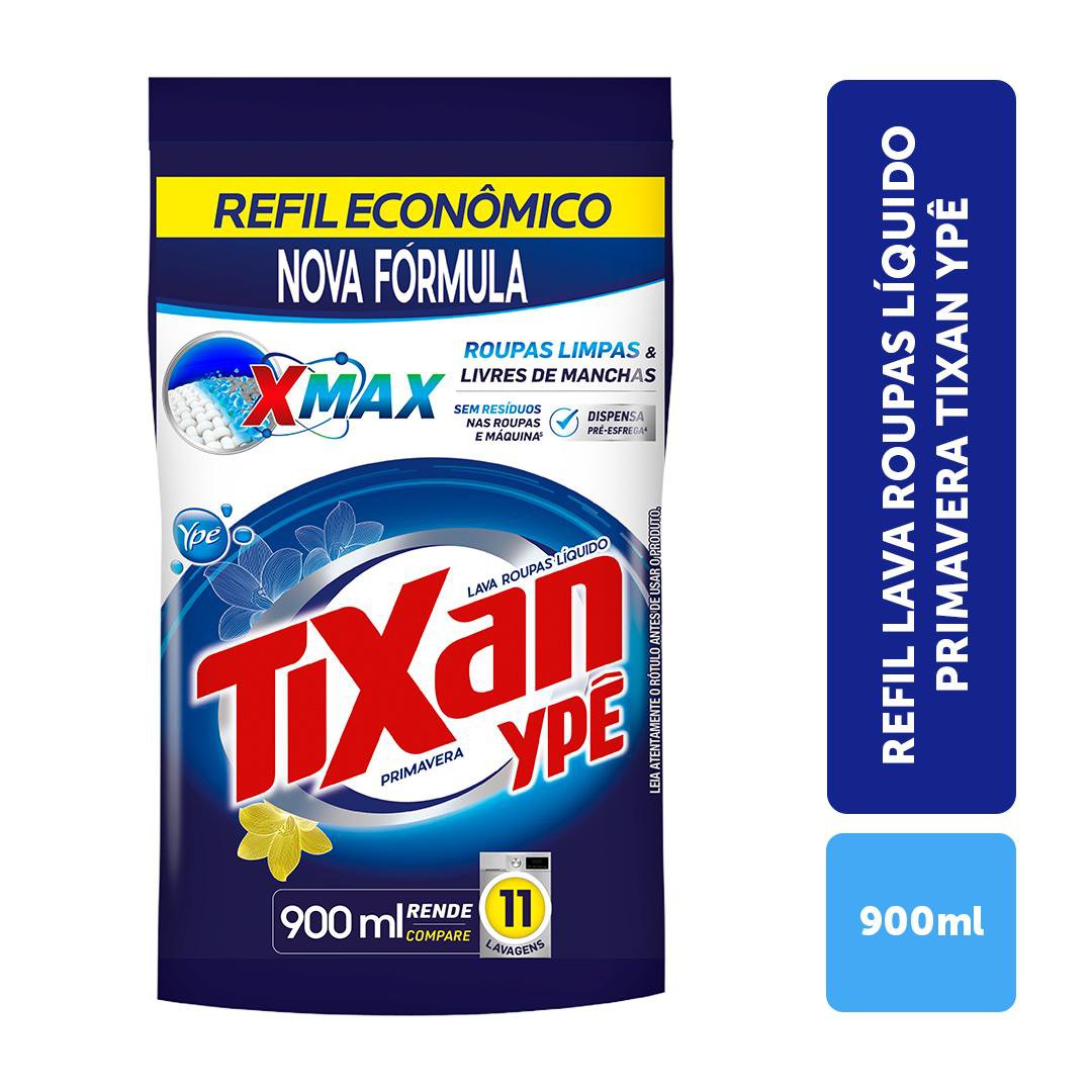 Sabao Liquido Tixan Ype Primavera Refil 900ml