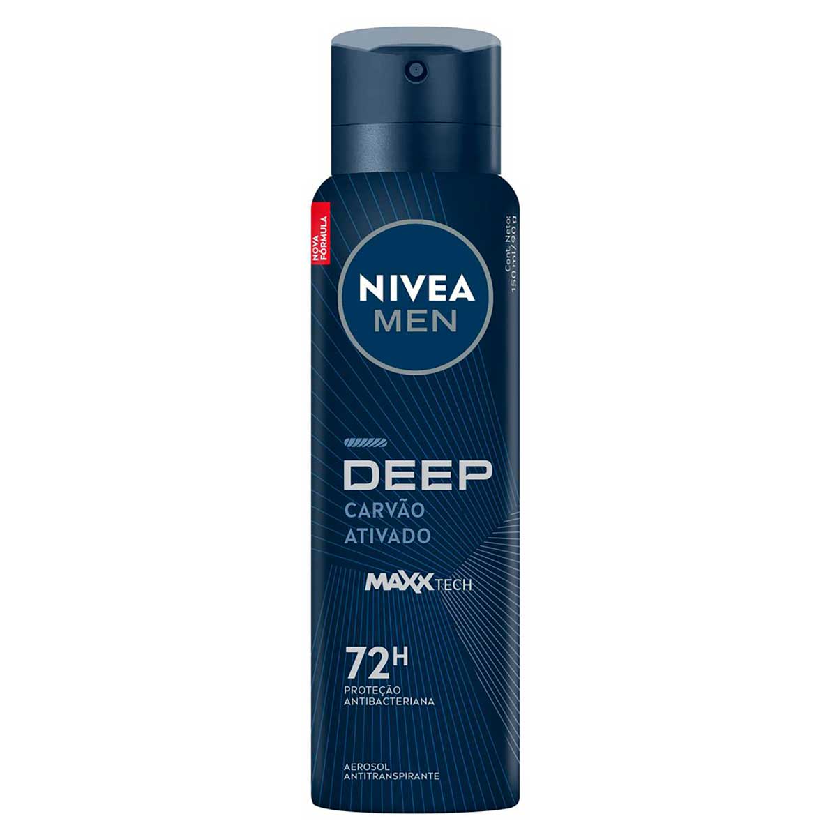Antitranspirante Aerossol NIVEA MEN Deep Carvao Ativado MaxxTech 150ml