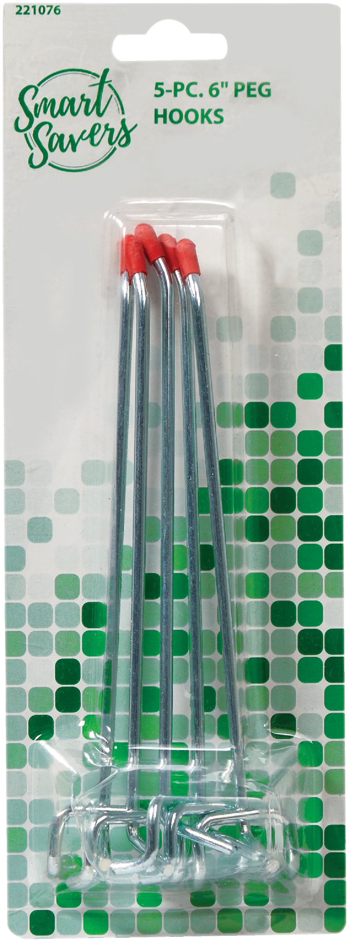 Smart Savers Angled Pegboard Hook (Pack of 12)