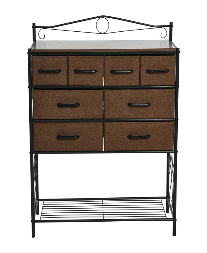 Household Essentials Wide Dresser with Storage Rack