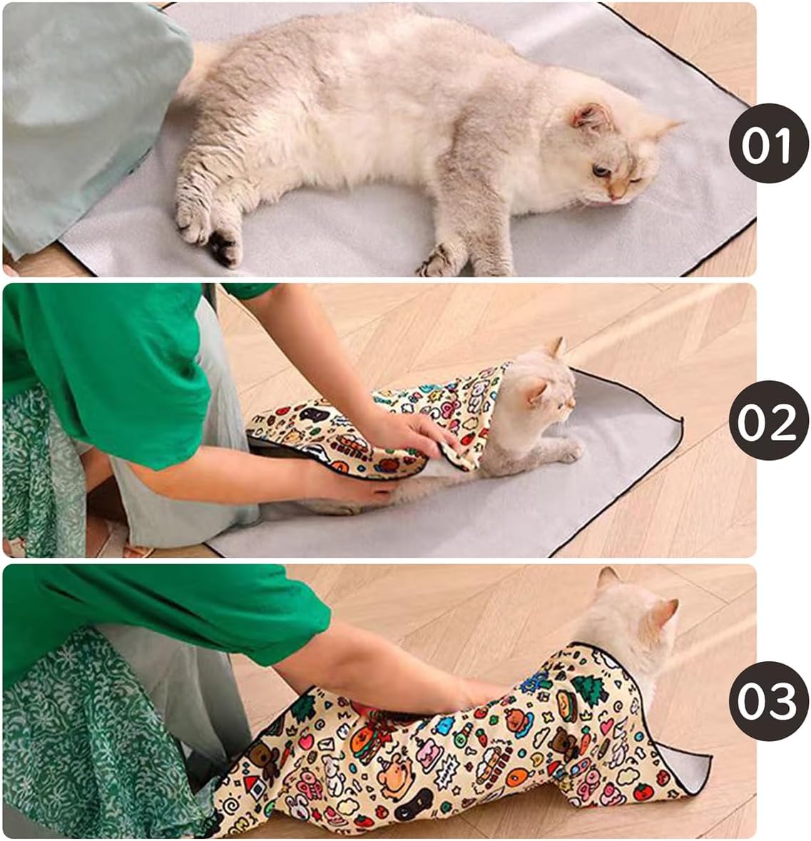 Calm Cat Wrap | Cat Grooming Wrap – Stress-Free Nail Care & Medication