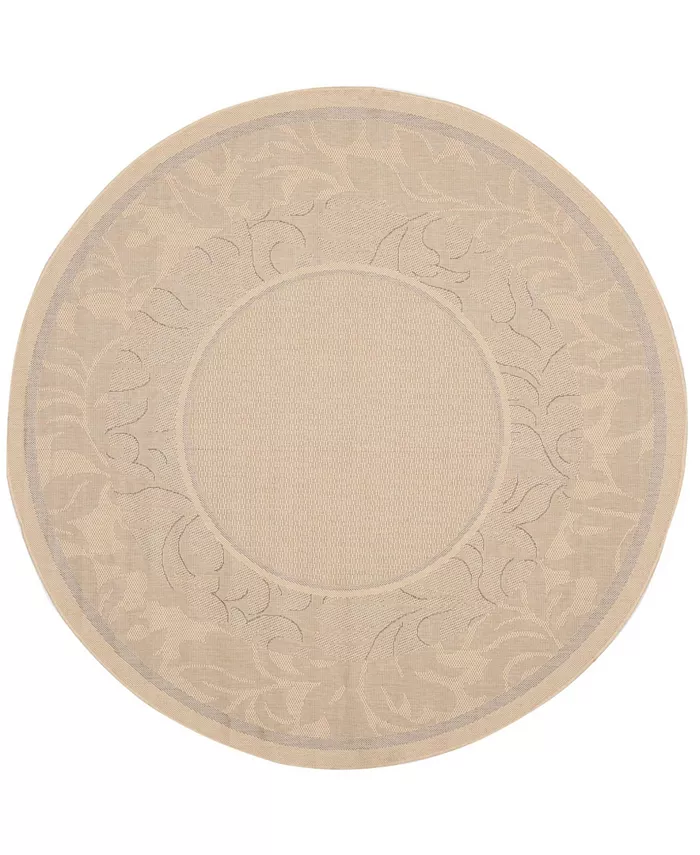 Safavieh Courtyard Natural and Brown 5'3