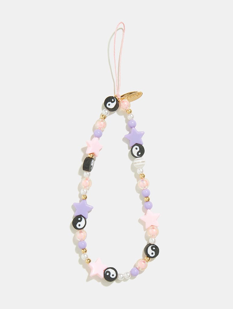 Yin Yang Beaded Phone Strap
