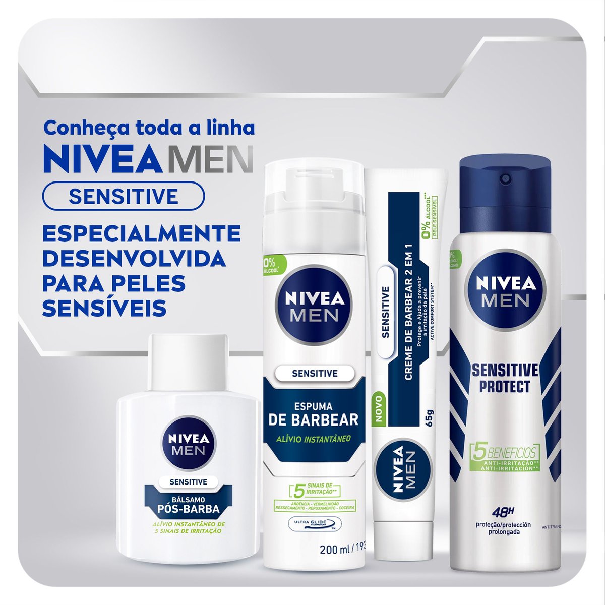 Balsamo Pos Barba Sensitive NIVEA MEN 100ml