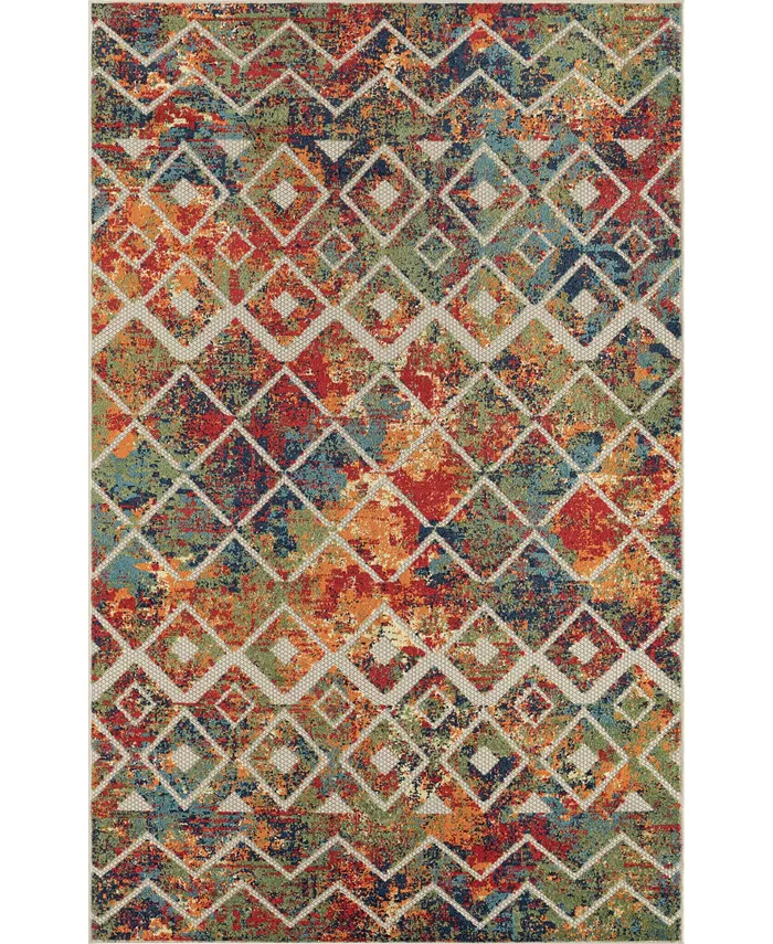 LR Home Lanai LNI81815 2' x 3' Outdoor Area Rug