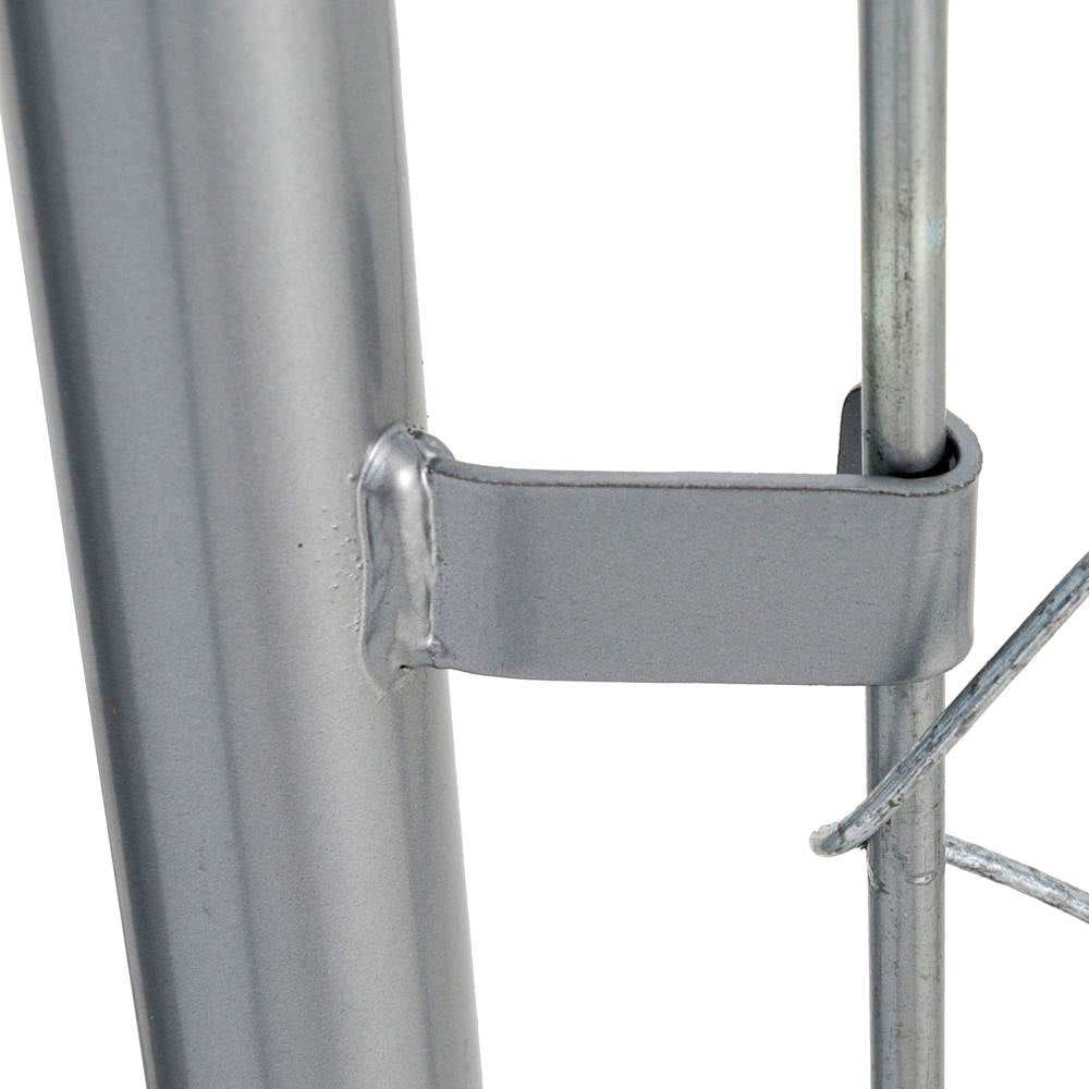 Lucky Dog Heavy Duty Outdoor Chain Link Dog Kennel， Silver， 10'L x 5'W x 6'H， 2 Pack