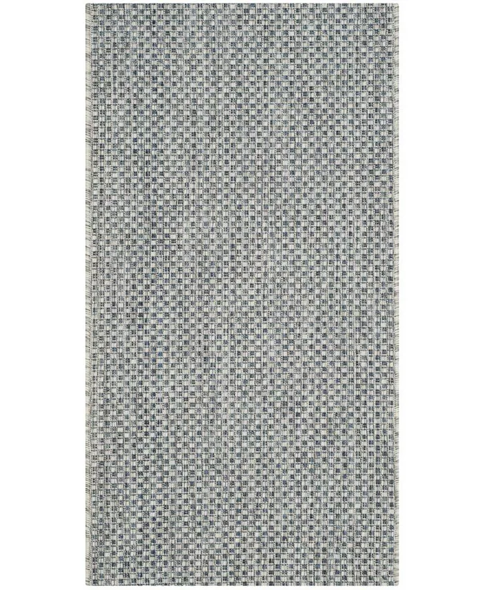 Safavieh Courtyard Gray and Navy 2' x 3'7