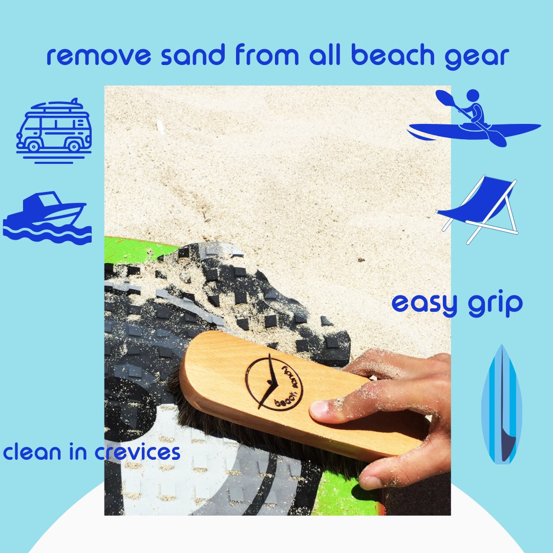Beach Sandy - Set of 2 Sand Remover for Beach, Sand Brush for Beach Feet - Eco Friendly