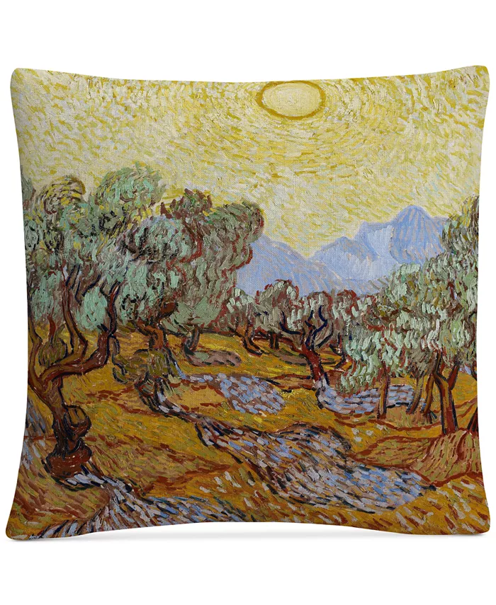 Baldwin Vincent Van Gogh Olive Trees 1889Decorative Pillow， 16