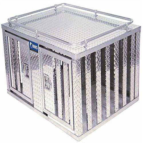 UWS/United Welding Services DB-4848 UWSDB-4848 TWO DOOR DIAMOND PLATE ALUMINUM SOUTHERN DOG BOX (48X48 BASE 24INTALL)