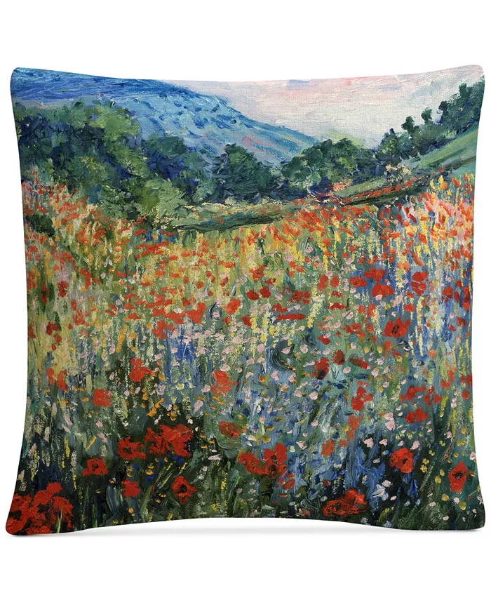 Baldwin Masters Fine Art Field of Wild Flowers Decorative Pillow， 16