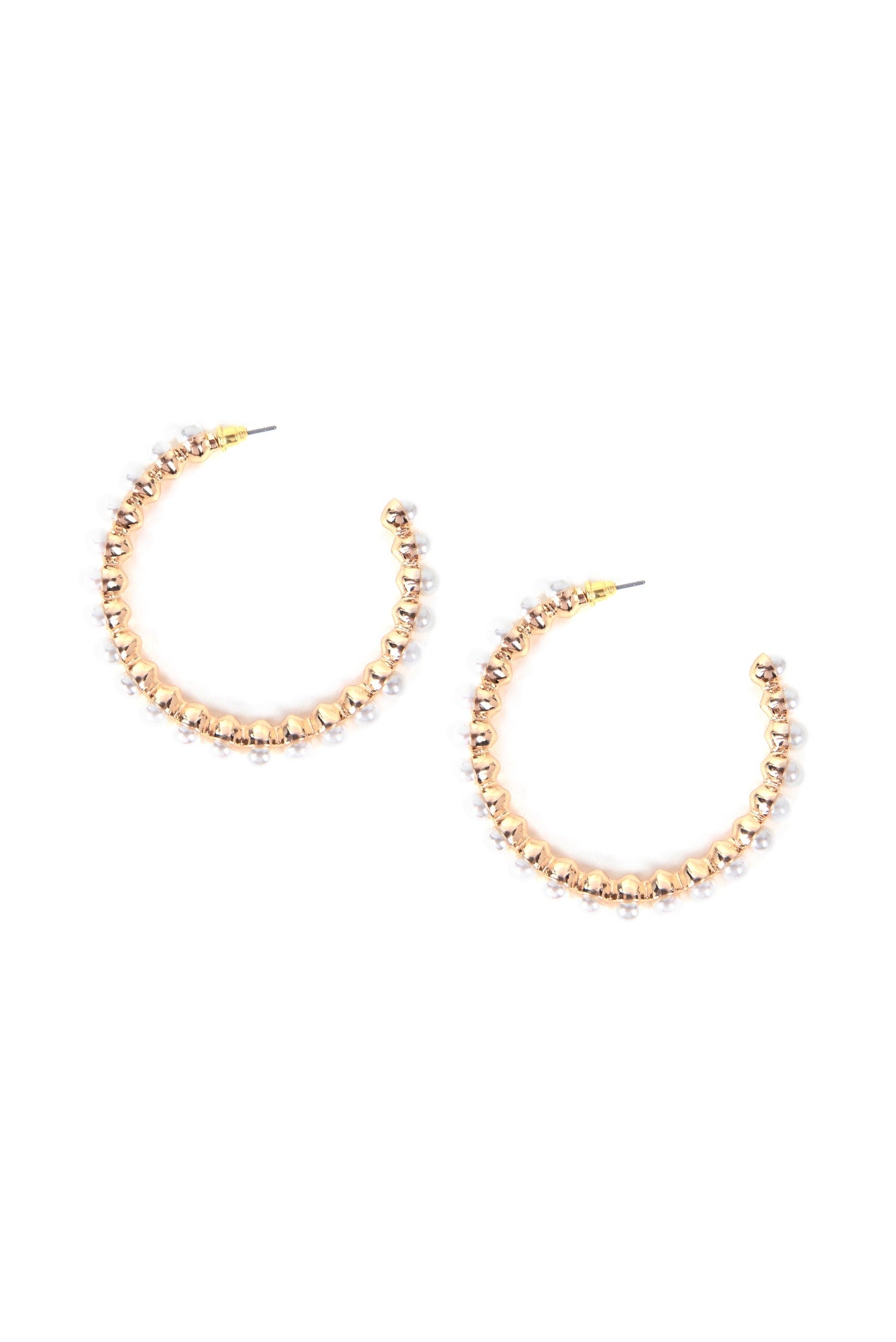 Pretty In Pearls Hoop Earrings