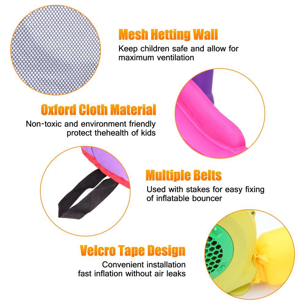 Winado Inflatable House Bounce Children Jumper Castle Bouncer with Slide / Blower