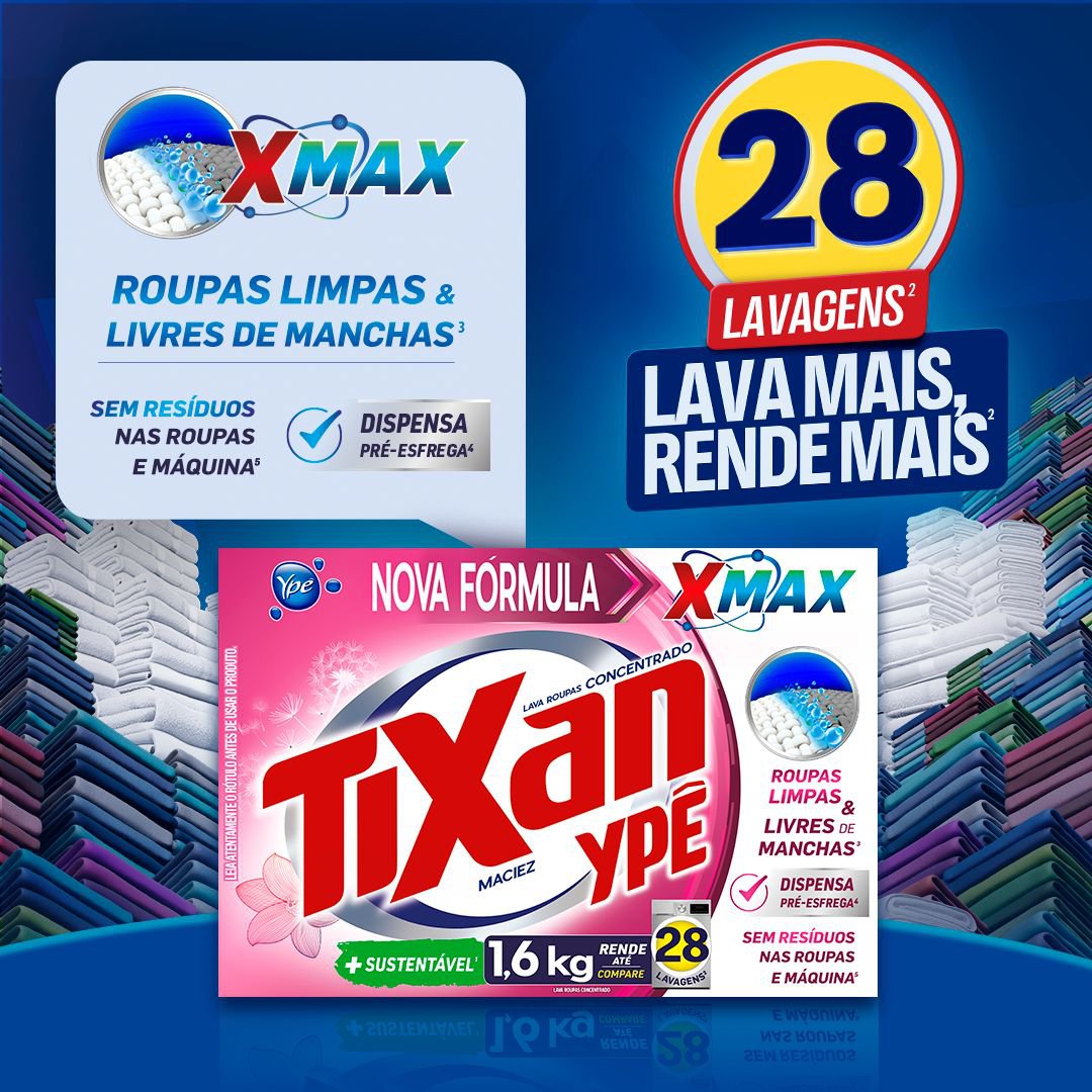 Sabao em Po Tixan Ype Maciez 1,6Kg