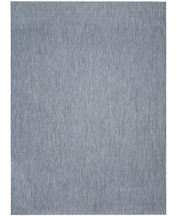 Safavieh Courtyard Navy and Gray 8' x 11' Sisal Weave Outdoor Area Rug