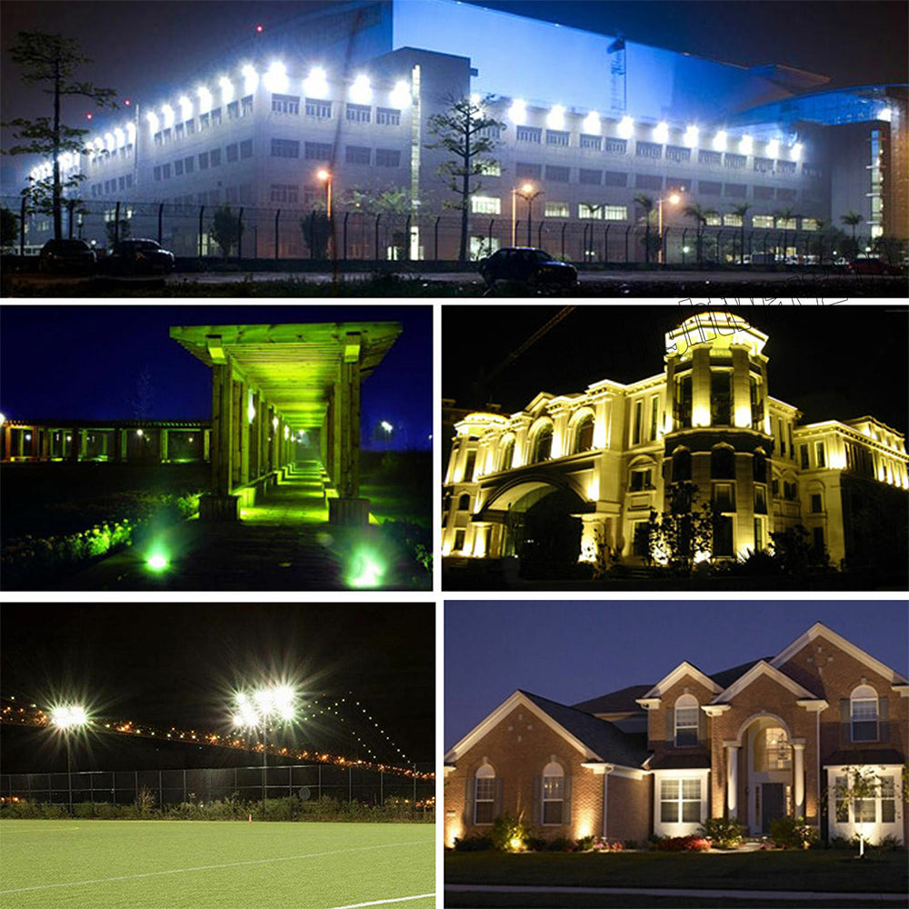 Walmeck LED Motion Sensor Flood Light AC85-265V Outdoor Sensitive Lights Wall Fixture Lamps Floodlight for Parking Yard Patio Pathway Porch Entryways